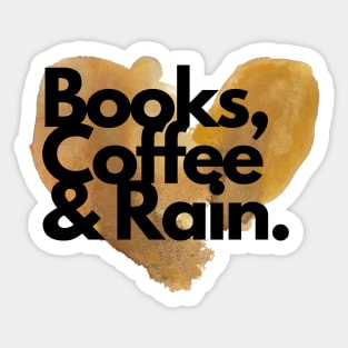 Books, Coffee and Rain Sticker